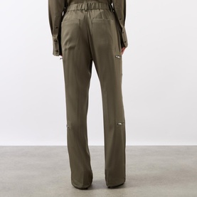 High-Rise Fluid Wide Leg Trousers