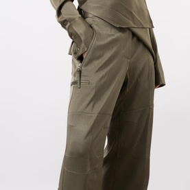 High-Rise Fluid Wide Leg Trousers
