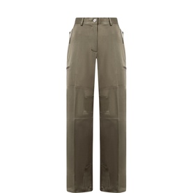High-Rise Fluid Wide Leg Trousers