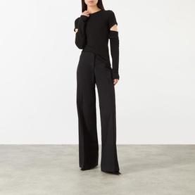 Long-Sleeved Cut-Out Top