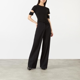 Long-Sleeved Cut-Out Top