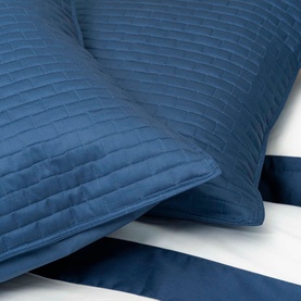 Subway Pillow Sham blue