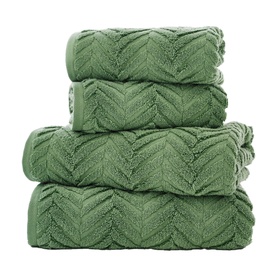 Catalonia Textured Towel Green