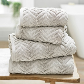 Catalonia Textured Towel Mushroom