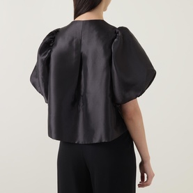 Cleo Puff-Sleeve Blouse