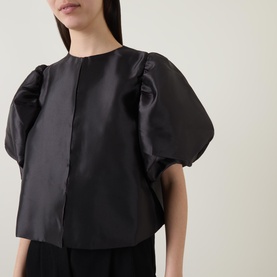 Cleo Puff-Sleeve Blouse