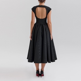 Debutante Flared Backless Dress