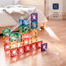 Magnetic Tiles: Rainbow Ball Run Pack