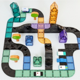 Magnetic Tiles: Roads Ramps & Intersections Pack