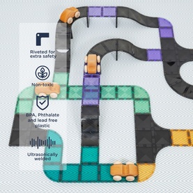 Magnetic Tiles: Roads Ramps & Intersections Pack
