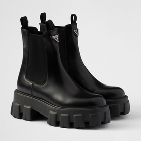 Monolith Brushed Leather Chelsea Boots