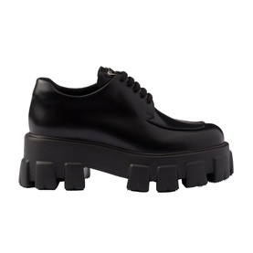 Monolith Brushed Leather Lace-Up Shoes