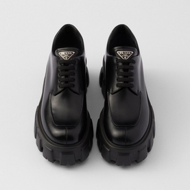 Monolith Brushed Leather Lace-Up Shoes