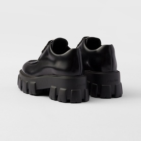 Monolith Brushed Leather Lace-Up Shoes