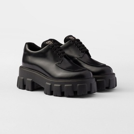 Monolith Brushed Leather Lace-Up Shoes