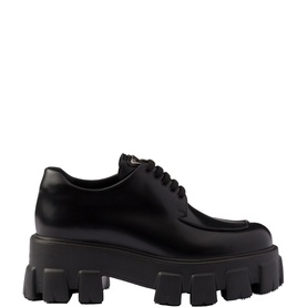 Monolith Brushed Leather Lace-Up Shoes