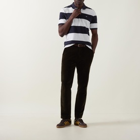 Shield Logo Striped Polo Shirt