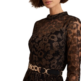 Theodora Leopard Pleated Dress