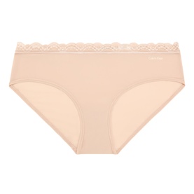 Calvin Klein brief in Cedar, smooth stretch fabric with delicate lace waistband trim, hipster cut
