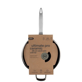 Ultimate Pro Ceramic Saut&eacute; Pan with Lid 28cm