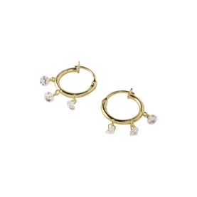 Ara Cubic Zirconia Huggies