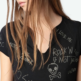 Tunisien Graphic Printed Henley T-Shirt
