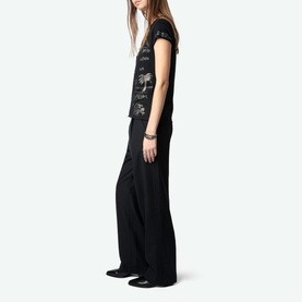 Tunisien Graphic Printed Henley T-Shirt