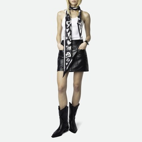 Jaime Leather Mini Skirt