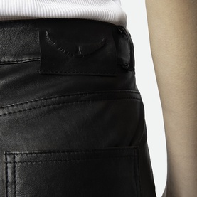 Phlame Skinny Leather Trousers
