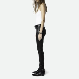 Phlame Skinny Leather Trousers
