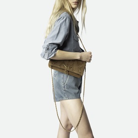 Rock Suede Clutch