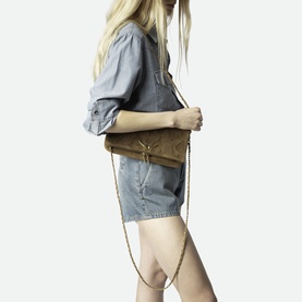 Rock Suede Clutch