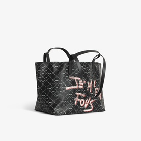 Z Monogram Print XL Shopper Tote Bag