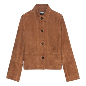 Lessa Suede Leather Overshirt