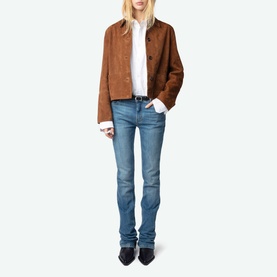 Lessa Suede Leather Overshirt