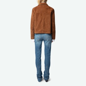 Lessa Suede Leather Overshirt
