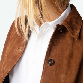 Lessa Suede Leather Overshirt
