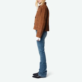 Lessa Suede Leather Overshirt