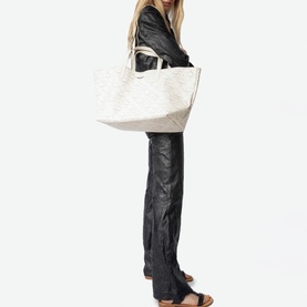 UniqueZ XL Monogram Shopper Tote Bag