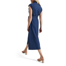 Luiza Zipped Denim Shirt Dress