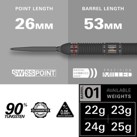 Target Scope 90% Tungsten Darts