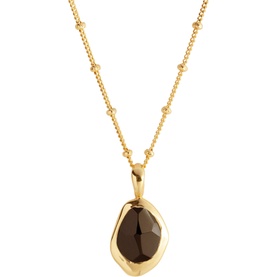 Black Onyx Stepping Stone Pendant Necklace