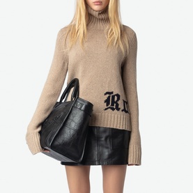 Nalma Jacquard Turtleneck Sweater
