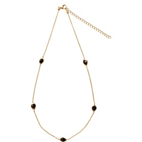 Black Onyx Stepping Stone Necklace
