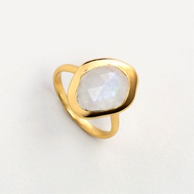 Moonstone Stepping Stone Ring