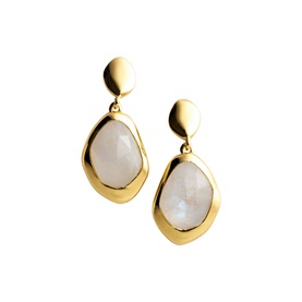 Moonstone Large Stepping Stone Earrings