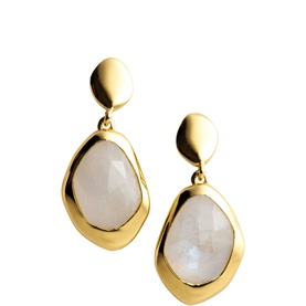 Moonstone Large Stepping Stone Earrings