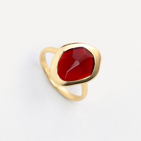 Garnet Stepping Stone Ring