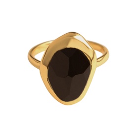 Black Onyx Stepping Stone Ring