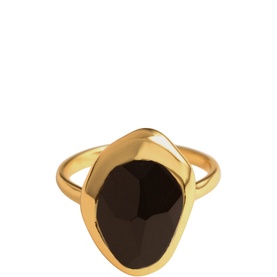Black Onyx Stepping Stone Ring